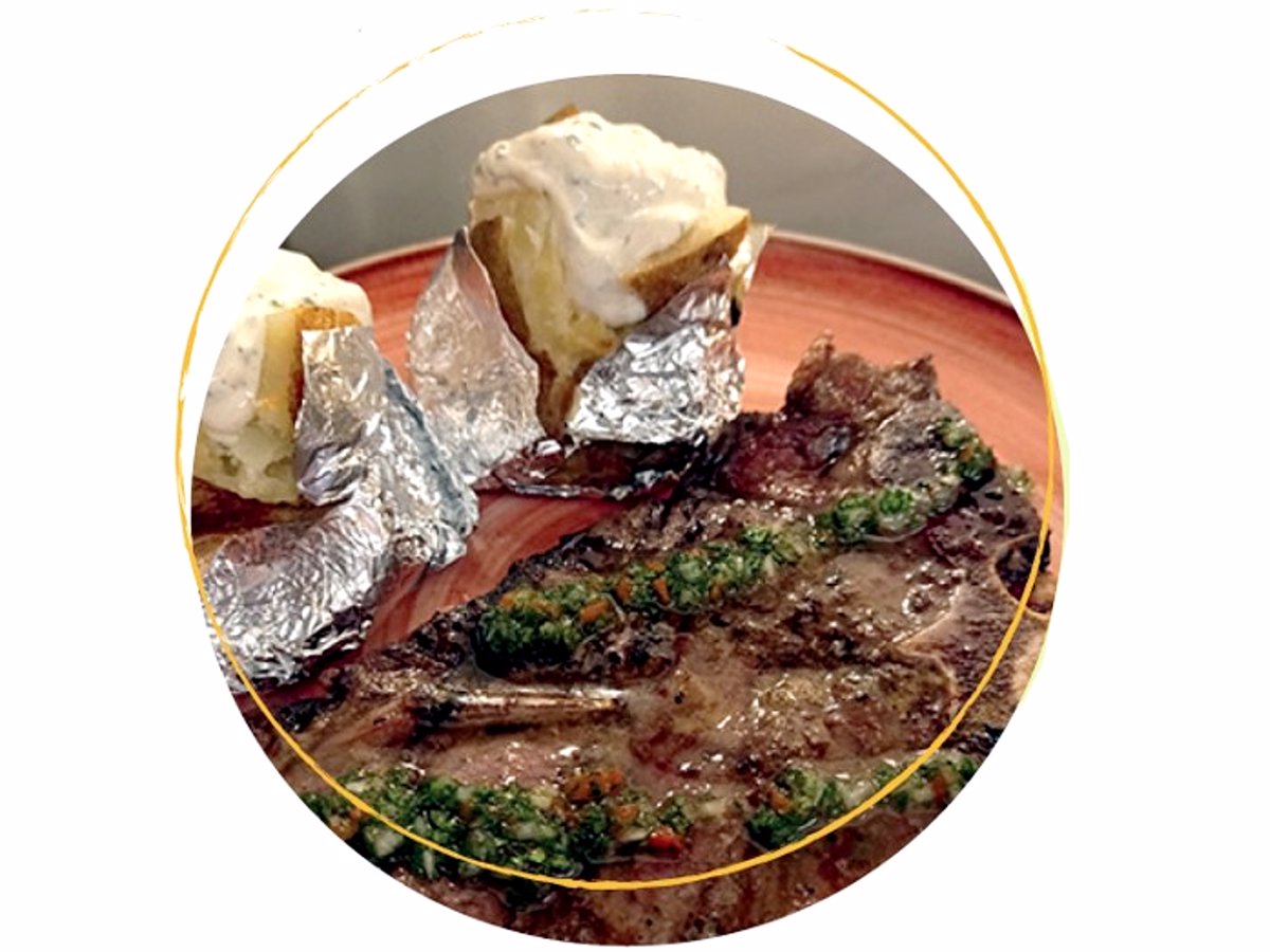 comida rápida y la parrilla