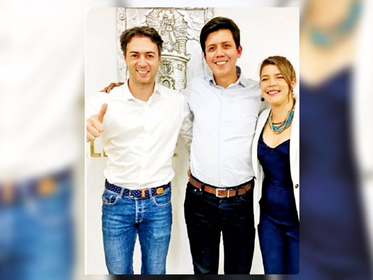 los alcaldes Daniel Quintero de Medellín y David Ortega de Duitama