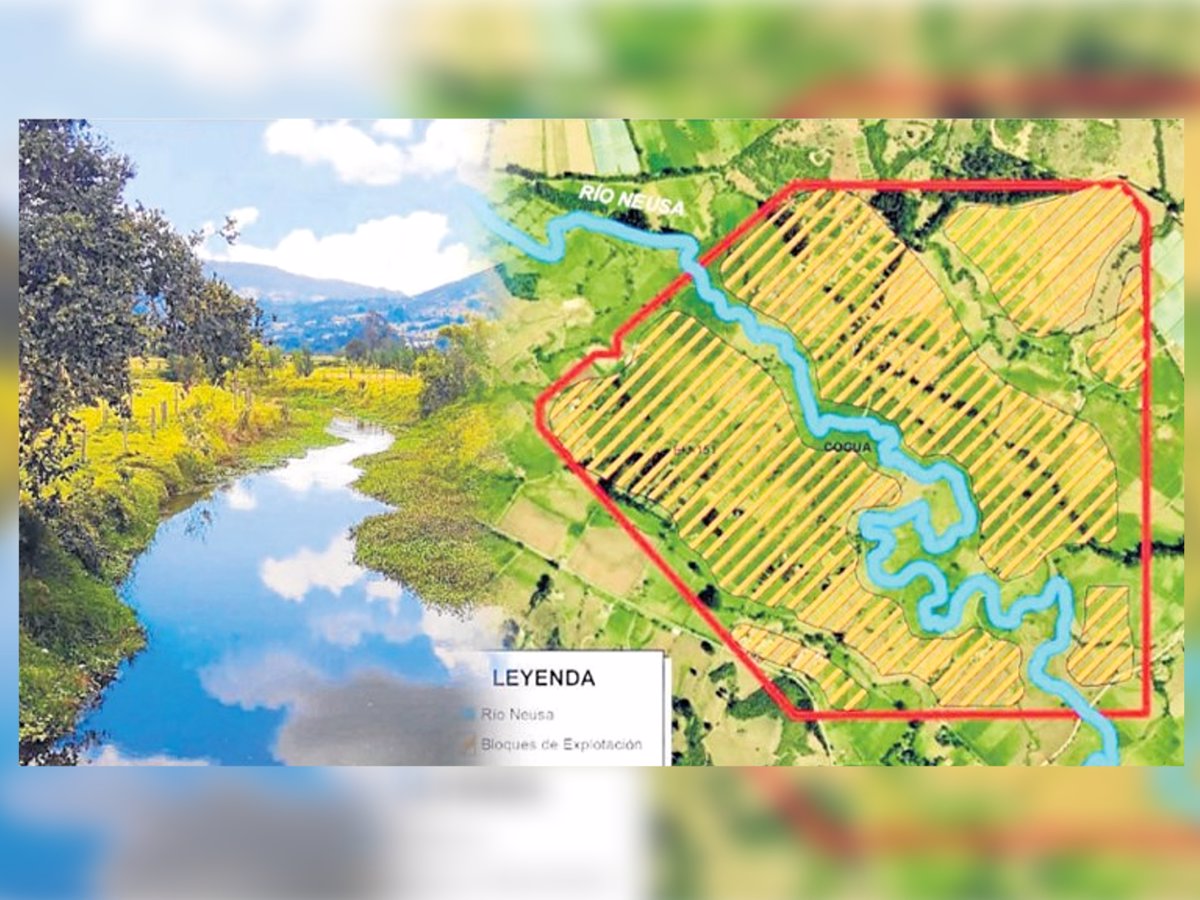 El río Neusa a la altura del municipio de Cogua Foto de Juan Pablo Mott