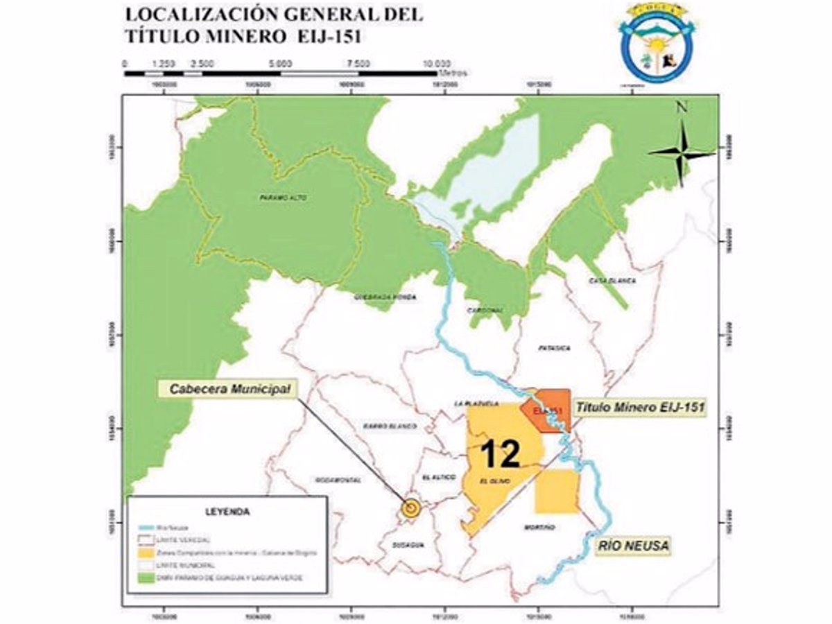 Localización General del título minero