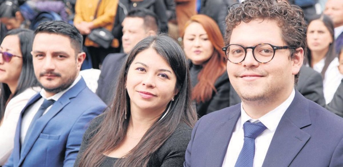 Jonathan Acero, Gerente del Plan de Desarrollo; Alexandra Buitrago, secretaria de Ambiente y Bienestar Animal; Miguel Goenaga, asesor de Despacho.