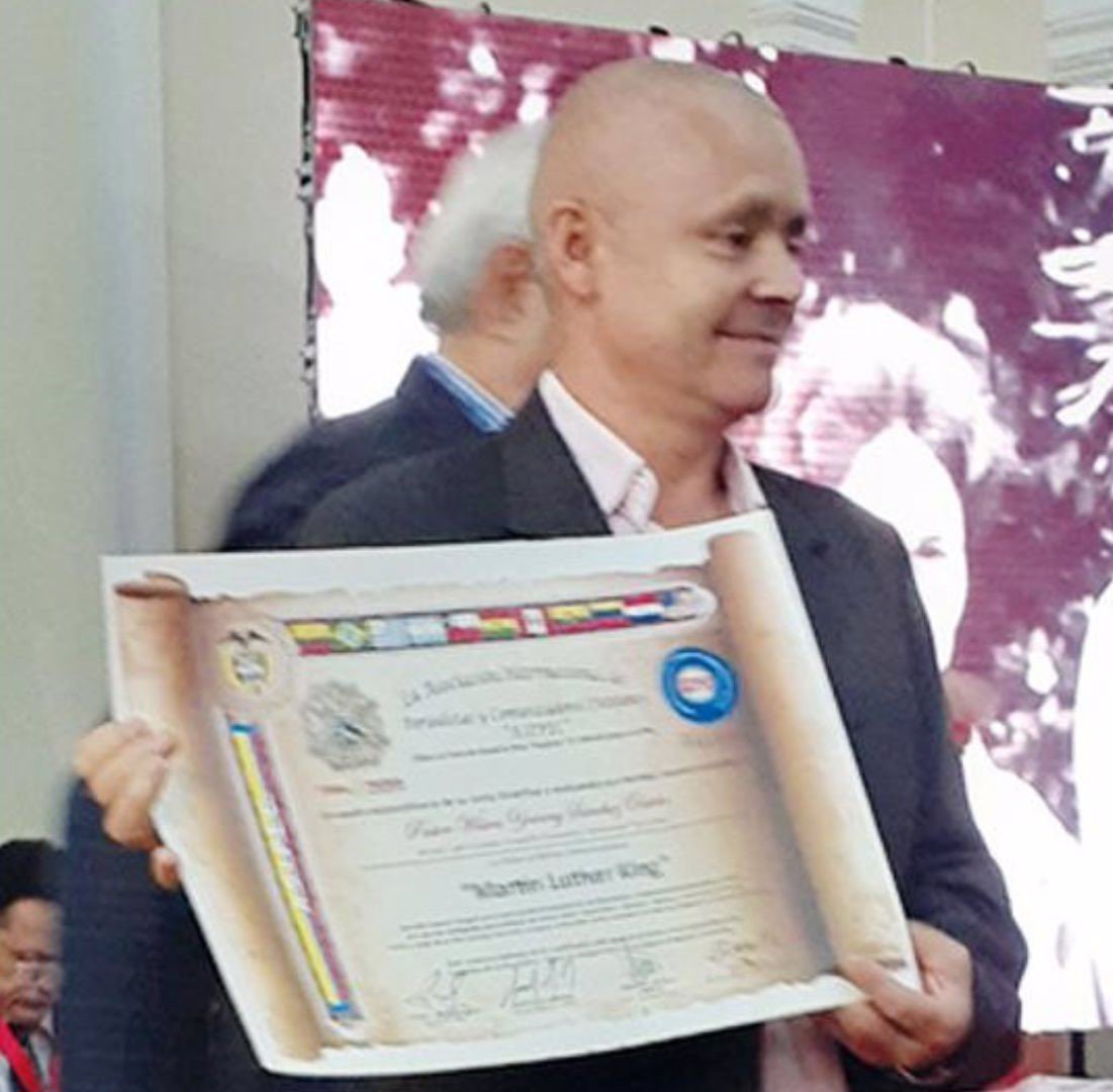 El presidente internacional de la Fundación Humanitaria Sol y Luna pastor Wilson Yovanny Sánchez.