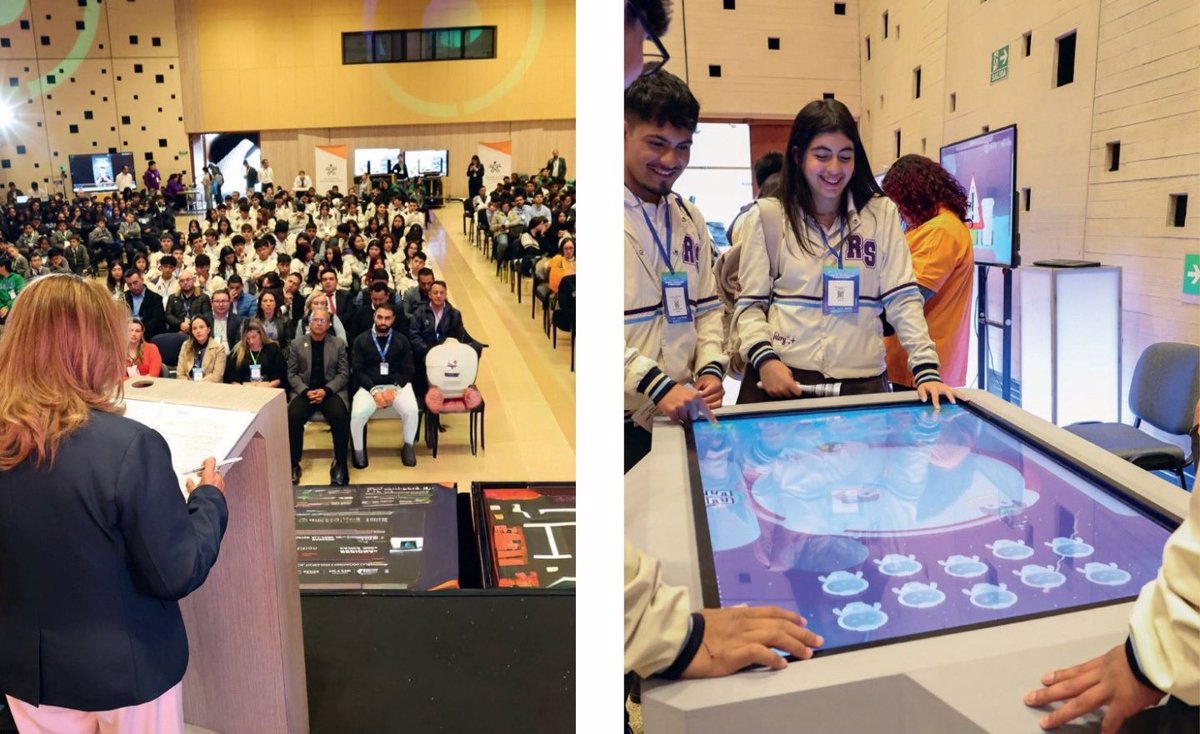 La semana, inaugurada por la alcaldesa Fabiola Jácome Rincón, tuvo una masiva asistencia de empresarios y expertos en tecnología que compartieron su conocimiento con estudiantes de diferentes colegios. Foto: Ofi cina de prensa Alcaldía Cajicá.