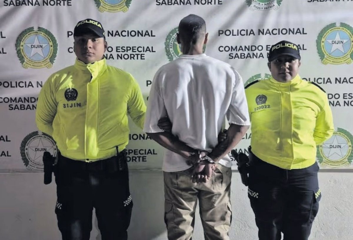 El presunto homicida de la mujer trans quedó a órdenes de la justicia que continúa la investigación para esclarecer los móviles del crimen. Foto: Ofi cina de prensa Alcaldía Cajicá.