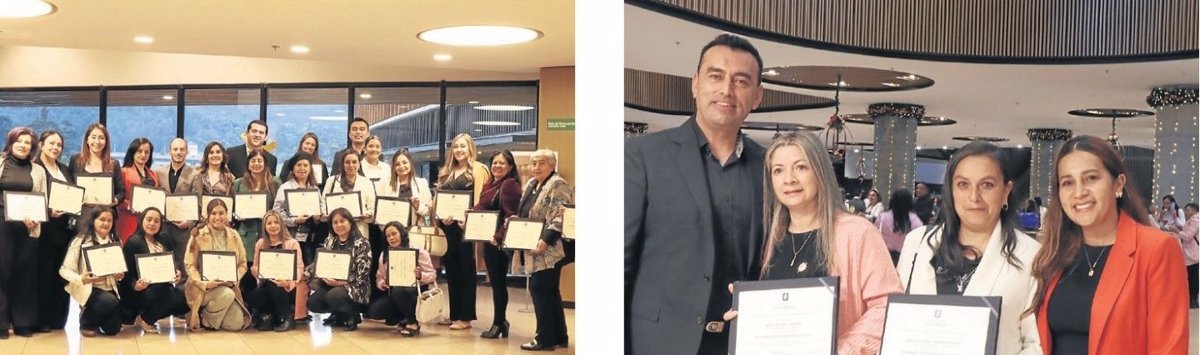 La Universidad de La Sabana entregó los diplomas al grupo de graduados que los certifica para emprender, fortalecer y potenciar sus negocios. Foto: Oficina de prensa Alcaldía Cajicá.
