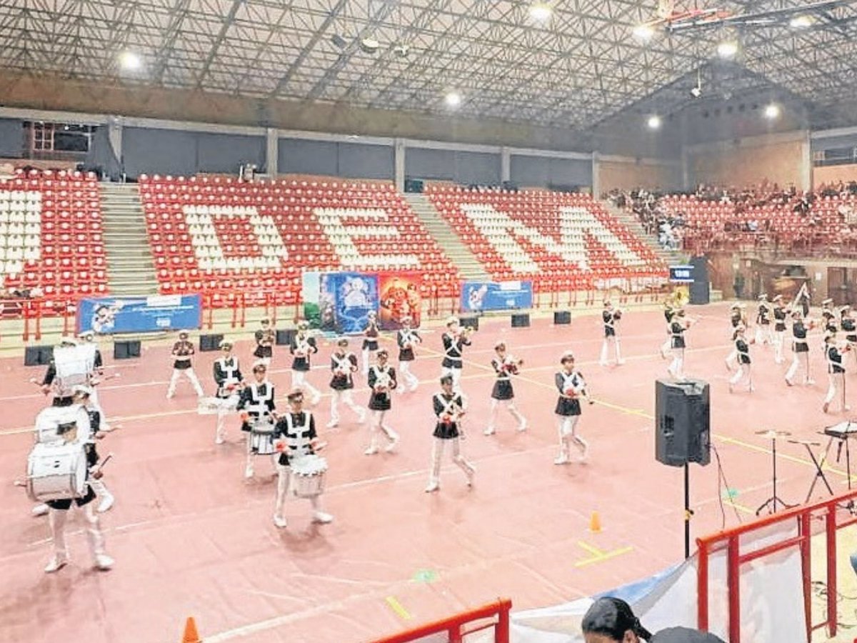 El logro de la banda gabrielista es el resultado de un esfuerzo de los estudiantes, los padres de familia, el director y los formadores de la institución educativa. Foto: Oficina de prensa Alcaldía Cajicá.
