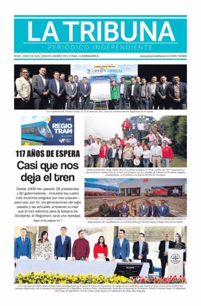 La Tribuna, portada junio 2025: edición N° 238.