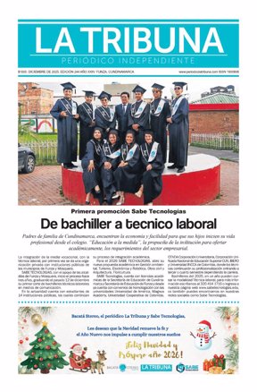 La Tribuna, portada diciembre 2025: edición N° 244.