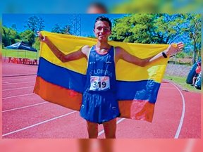 Julián Andrés Alfonso Medallista del Sudamericano de Marcha Atlética