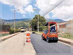 Repavimentación en vías urbanas del municipio