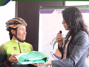 Ciclomontañista gachancipeña en los XII Suramericanos Asunción 2022