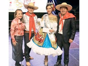 Leidy Daniela Chaves, ganadora Reinado departamental del Bambuco.