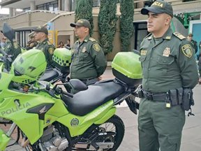Refuerzo policías Fusagasugá.
