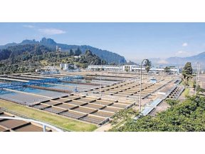 La planta de tratamiento de agua potable de Tibitoc, ubicada en Tocancipá, ayudará a abastecer a Bogotá para quitarle presión al Sistema Chingaza. Foto: CAR.