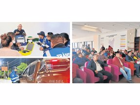 Campañas de sensibilización con los actores viales sobre el respeto a las normas de tránsito para una movilidad segura y ordenada. Fotos: Oficina de prensa.