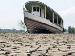 La falta de lluvias provenientes de la Amazonía y Orinoquía han afectado los caudales de algunos ríos del país y del departamento de Cundinamarca que presentan este panorama. Foto: Web.