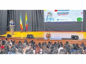 100% de cobertura en el Programa de Alimentación Escolar.