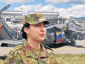 La capitán Forero Moncada será la comandante de los helicópteros de combate Black Hawk. Ilustración: EL OBSERVADOR. La capitán Forero Moncada será la comandante de los helicópteros de combate Black Hawk. Ilustración: EL OBSERVADOR.