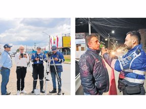 Los equipos adquiridos son comparenderas electrónicas, cámaras ANPR (Reconocimiento Automático de Placas) y alcohosensores, dispositivos que permiten a los agentes de tránsito realizar operativos de manera más ágil y precisa. Fotos: Oficina de prensa Alcaldía Cajicá.